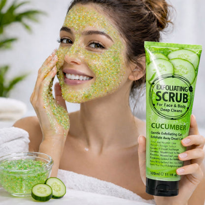 Exfoliante Scrub Cucumber 320 ml WOKALI
