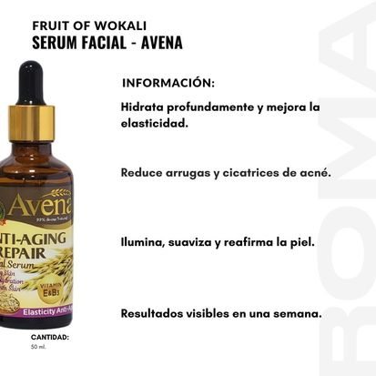 Serum Facial Avena 50 ml WOKALI