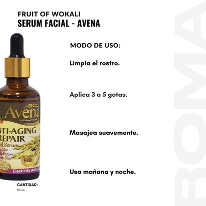 Serum Facial Avena 50 ml WOKALI