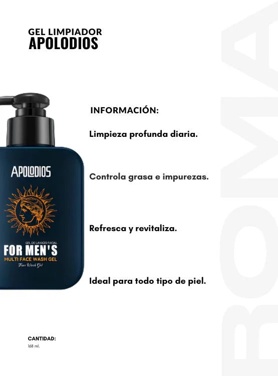 Gel Limpiador For Mens 168 ml APOLODIOS